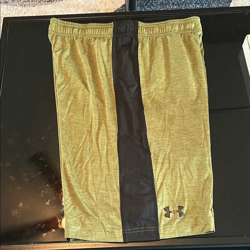 Under Armour Gold and Black Performance Shorts